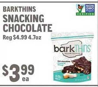 New Seasons Market Barkthins snacking chocolate offer