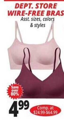 Ocean State Job Lot Dept. store wire-free bras offer