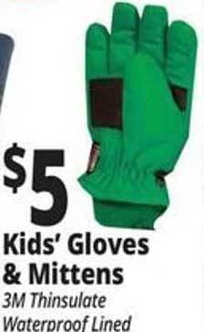 Ocean State Job Lot Kids' gloves & mittens offer