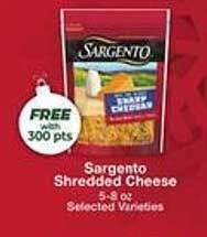 Price Chopper Sargento shredded cheese offer