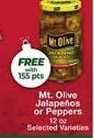 Price Chopper Mt olive jalapeños or peppers offer