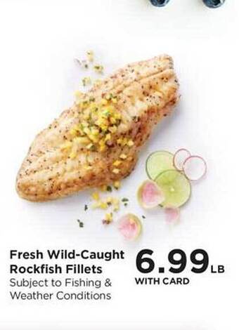QFC Fresh wild-caught rockfish fillets offer