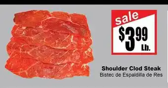 Rancho Markets Shoulder clod steak offer