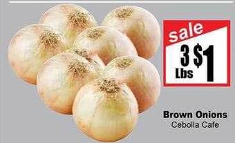 Rancho Markets Brown onions offer