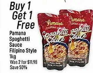 Seafood City Pamana spaghetti sauce filipino style offer