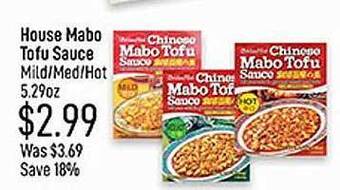 Seafood City House mabo tofu sauce offer