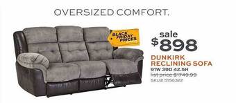 Dunkirk reclining sofa