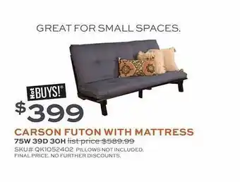 Carson futon with mattress