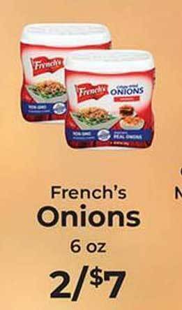 Sunset Foods French's onions offer