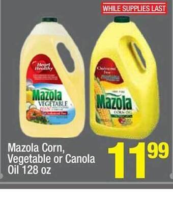Super King Markets Mazola corn, vegetable or canola oil offer