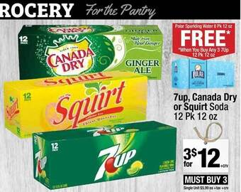 Super King Markets 7up, canada dry or squirt soda offer