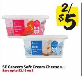 Winn Dixie Se grocers soft cream cheese offer
