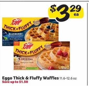 Winn Dixie Eggo thick & fluffy waffles offer