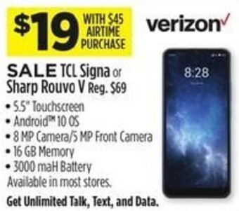 Dollar General TCL Signa or Sharp Rouvo V offer