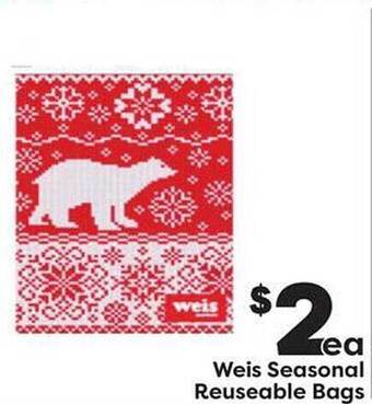 Weis Markets Weis seasonal reuseable bags offer