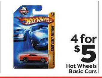 Weis Markets Hot wheels basic cars offer