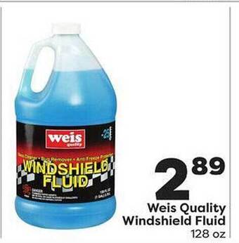 Weis Markets Weis quality windshield fluid offer