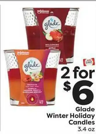 Weis Markets Glade winter holiday candles offer