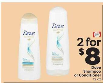 Weis Markets Dove shampoo or conditioner offer