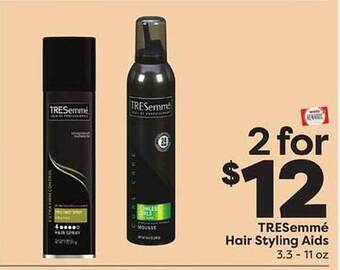 Weis Markets Tresemmé hair styling aids offer