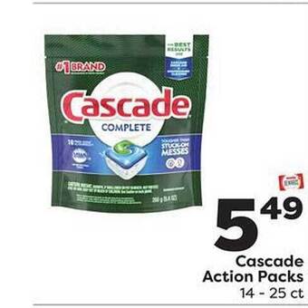 Weis Markets Cascade action packs offer