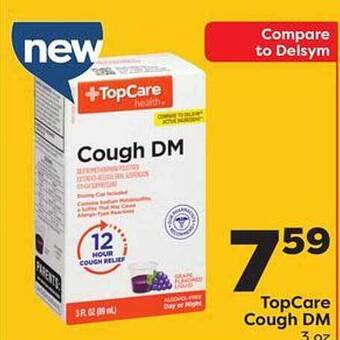 Weis Markets Topcare cough dm offer