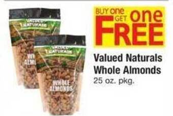 ACME Valued naturals whole almonds offer