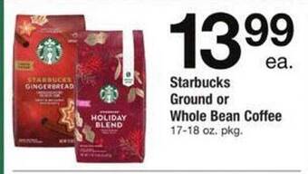 ACME Starbucks ground or whole bean coffee offer
