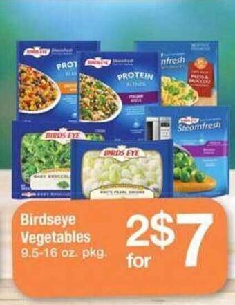 ACME Birdseye vegetables offer