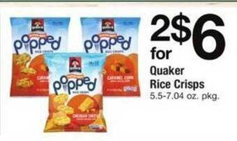 ACME Quaker rice crisps offer