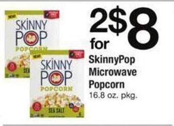 ACME Skinny pop microwave popcorn offer