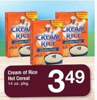 ACME Cream of rice hot cereal offer