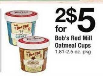 ACME Bob's red mill oatmeal cups offer