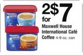 ACME Maxwell house international café coffee offer