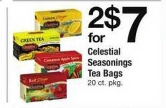 ACME Celestial seasonings tea bags offer