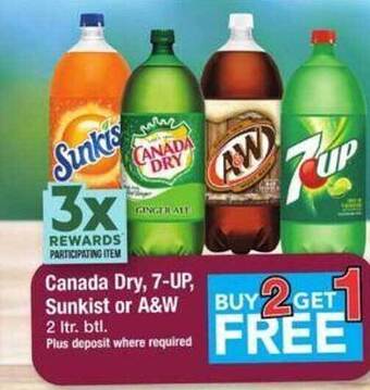 ACME Canada dry, 7-up, sunkist or a&w offer