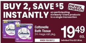 ACME Cottonelle bath tissue offer