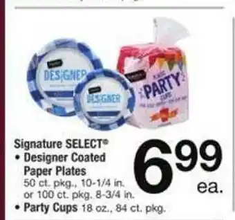 ACME Signature select : designer coated paper plates, party cups offer