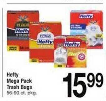 ACME Hefty mega pack trash bags offer