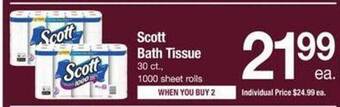 ACME Scott bath tissue offer