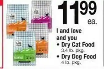 ACME I and love and you : dry cat food, dry dog food offer