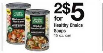 ACME Healthy choice soups offer