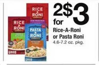 ACME Rice-a-roni or pasta roni offer
