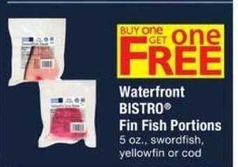 ACME Waterfront bistro fin fish portions offer