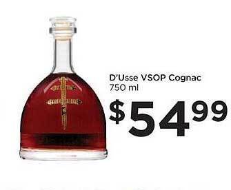 Food 4 Less D'usse vsop cognac offer