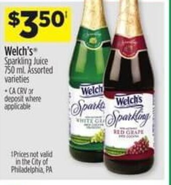 Dollar General Welch's Sparkling Juice 750 ml. offer