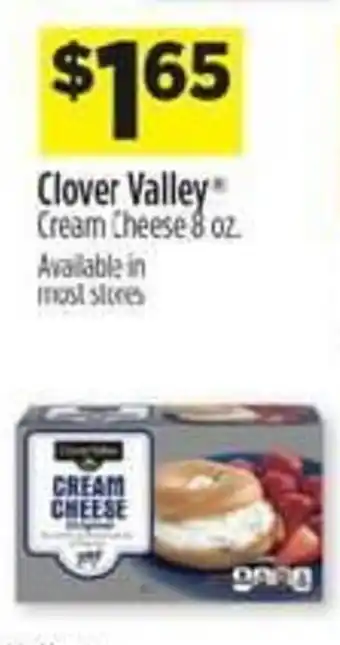 Dollar General Clover Valley Cream Cheese 8 oz. offer