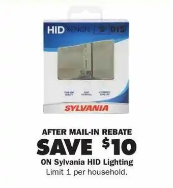 Advance Auto Parts Sylvania hid lighting offer