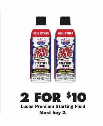 Advance Auto Parts Lucas premium starting fluid offer