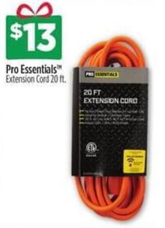 Dollar General Pro Essentials Extension Cord 20 ft. offer